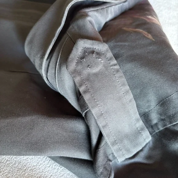 Reiss men field jacket made in Portugal charcoal gray bird graphic back SZ Large